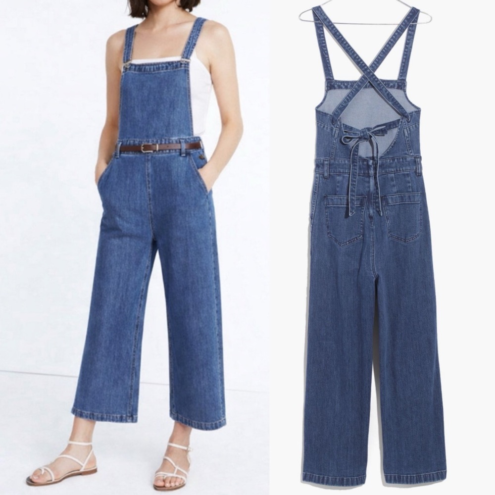 Madewell Tie-Back Denim Jumpsuit size XXS‎ Women’s Coveralls